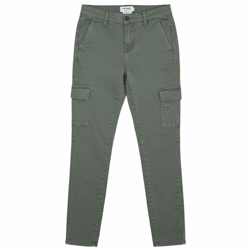 FRAME Denim Le Skinny Cargo Pants in Platoon Green Size 26